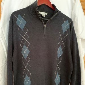 Geoffrey Beene Argyle Sweater